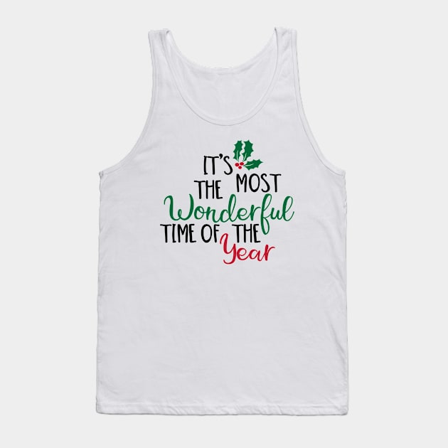 It's the most wonderful time of the year Tank Top by Peach Lily Rainbow